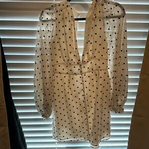 only worn once, polka dot short dress!